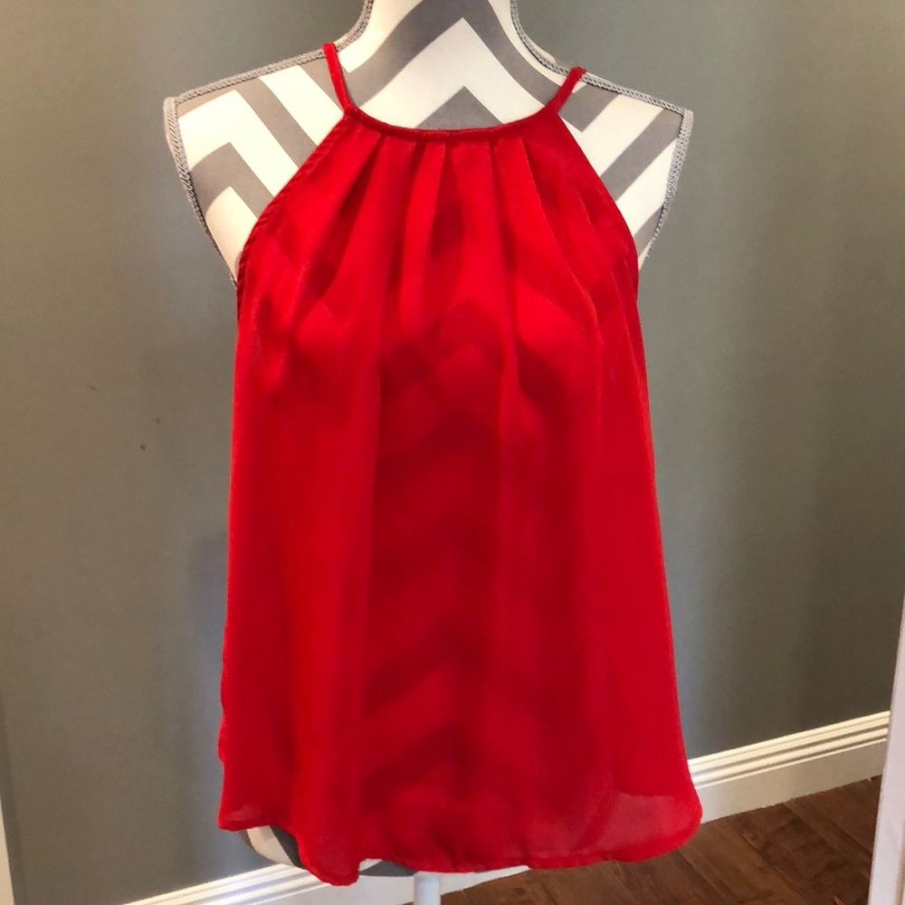 Flowy Red Camisole